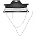 Eyraevor Women Multilayer Rhinestone Choker Necklaces Long Diamond Crystal Pendant Jewelry