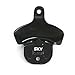Wall Mounted Bottle Opener, Midnight Black, by Sky Solutions with Free Matching Mounting Screws. Classic Vintage Wall Beer Bottle Openers
