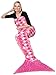Kanguru Mermaid Tail Blanket for Adult, Super Soft Living Room Sleeping Blankets for All Seasons, Fun Gift for Women, Pink