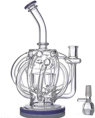 9.5 Inch Awesome Handmade Glass Artwork - Purple