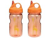 Nalgene Grip 'n Gulp Giraffe Bottle, Orange Parent