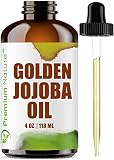Jojoba Hair Face Carrier Oil - Pure Cold Pressed Unrefined Natural Serum Essential Oils Mixing Facial Skin Cuticle Lip Nail Moisturizer Frizzy Hair Growth Acne Scar Treatment Strechmark Remover...
