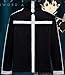 GK-O Anime Sword Art Online SAO Kirito Warm Thicken Jacket Hoodie Outfit Coat Cosplay Costume,Black,Asian size M