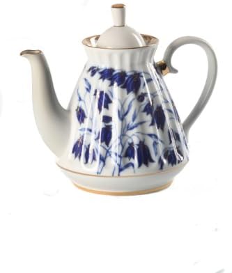 Lomonosov Teapot, Radial, Bluebells