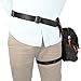 Innturt Nylon Tactical Leg Bag Pouch Fanny Pack Shoulder Messenger Bag (Black & Orange)