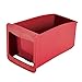 Rachael Ray Tools and Gadgets Stainless Steel Box Grater for Vegetables, Chocolate, Hard Cheeses, and more, Red(9.43 x 8.84 x 8.06 inches)