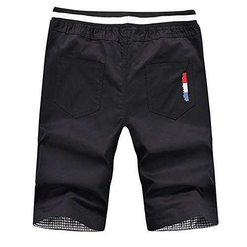 Swim Trunks Men Long Big and Tall,MILIMIEYIK Blousess Shorts Beach Swimming Water Pants Black - Thumbnail 3