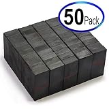 CMS Magnetics Domino Size Magnet - 1 7/8 x 7/8 x 3/8" Ceramic Magnets Grade 8 - for Crafts, Science and Hobbies - Hard Ferrite Grade 8-50 Pieces