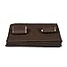 MaidMAX 5 Tiers Cloth Hanging Shelf for Closet Organizer with 2 Widen Velcros and 4 Mesh Side Pockets, Foldable for Clothes and Shoes Storage, Brown, 42 Inches High