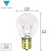 (10 Pack) 25S11/N 25 Watt E17 Intermediate Base Hi-Intensity Light Bulbs, Clear