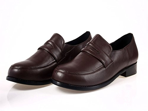 Mtxc Men's Final Fantasy£ºType-0 Cosplay Nine Uniform Shoes Brown