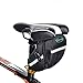 BYPA Bike Saddle Bag, Bicycle Under Seat Pouch Wedge Packs with Reflective Stripes,Bike Seat Pack Bag Cycling for Foldable Road Mountain Bike, Backseat Bag Outdoor,Waterproof (Black)thumb 3