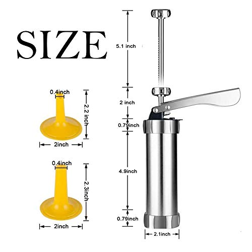 Cookie Press Gun Cookie press APFFSY Stainless Steel Biscuit Press