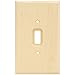 Brainerd 64673 Wood Square Single Toggle Switch Wall Plate / Switch Plate / Cover, Unfinished
