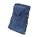 WACE Newborn Baby Crochet Sleeping Bag Sleep Bag Wrap Swaddle Blanket(Dark blue)