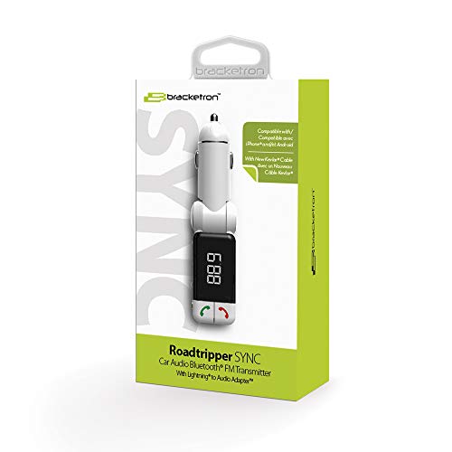 Bracketron Bluetooth FM transmitter (BT5-696-2) White (Renewed)