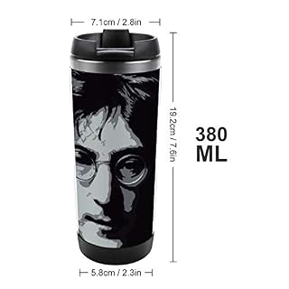 Mug isotherme John Lennon en acier inoxydable avec couvercle anti-fuite – Image 2