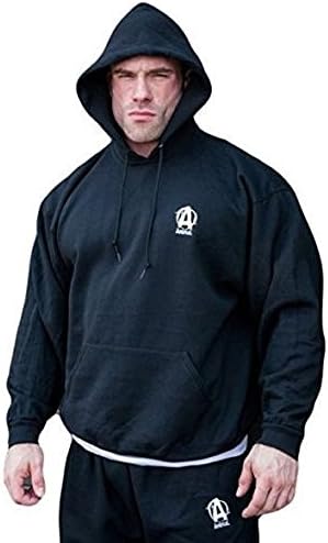UNIVERSAL NUTRITION ANIMAL BLACK HOODED LOGO SWEATSHIRT PULLOVER Hoodie - XXL