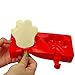 Mirenlife 2 Cavities Silicone Cute Ice Pop Mold with Lid, Ice Cream Bar Mold Popsicle Mold DIY Ice Cream Maker with 20 Wooden Sticks (Paw)