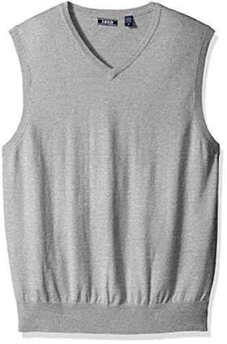 IZOD Men's Premium Essentials Solid V-Neck 12 Gauge Sweater Vest