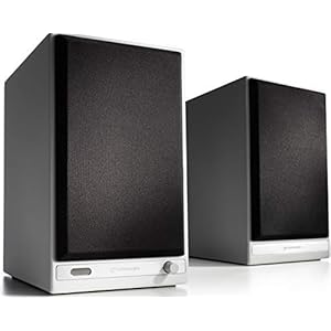 Audioengine HD6 150W draadloze actieve boekenplankluidsprekers | Ingebouwde USB 24-bit DAC & analoge versterker | aptX…