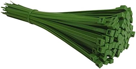 EUROLOK Coloured Cable Ties 300mm x 4.8mm Choose Colour - Pack of 100 - UK Manufactured (Green)