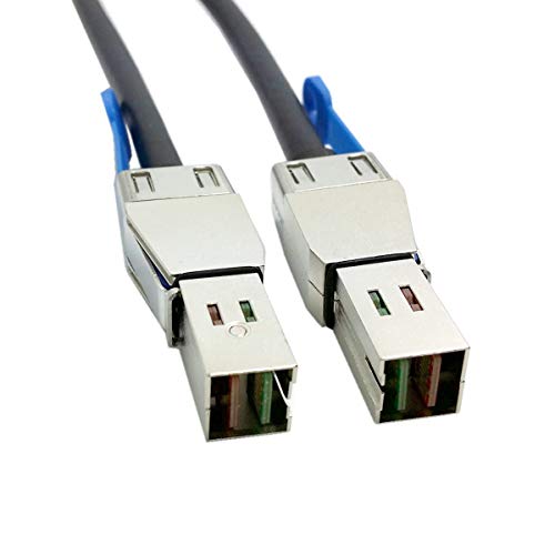 External Mini SAS HD SFF-8644 to Mini SAS High Density HD SFF-8644 Data Server Raid Cable 50cm 12Gbps - Thumbnail 2