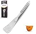 Ash & Harry Fish Premium Stainless Steel Slotted Turner with Flexible Blade for Frying, Turning and Grilling, Heat Resistant Handle and Non-Stick, 1 Spatula per Box, Steel
