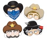 Western Masks (4/Pkg)