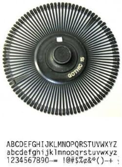 Nakajima AE-830 Mini Gothic 15 Printwheel (OEM)