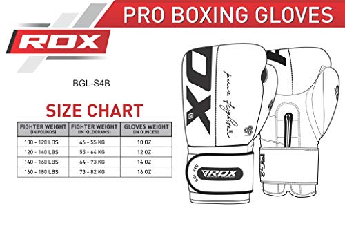 image for RDX Boxing Gloves Training Sparring Punching Glove Cow Hide Leather Mu