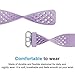 Maledan Bands Compatible with Fitbit Charge 3/ Charge 4 Women Men, Breathable Sport Band Replacement Wristbands with Air Holes for Charge 4/ Charge 3/ Charge 3 SE Fitness Tracker, Small