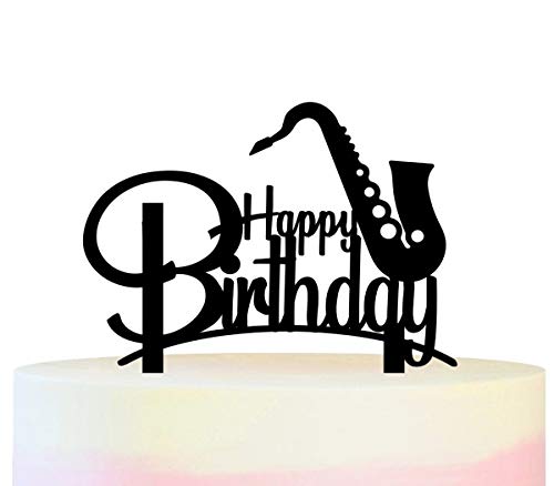 Decorations Et Accessoires De Fetes Decorations Decorations De Gateau Happy Birthday Saxophone Gateau Toppers De Mariage Joyeux Anniversaire Acrylique Decor Gateau Cake Cupcake Toppers Pour Gateau Partie Decoration 11 Pieces