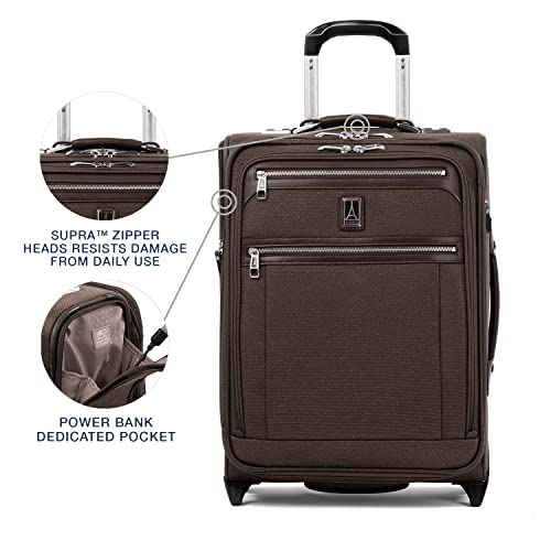Travelpro Platinum Elite Softside Expandable Luggage, 2 Wheel Upright