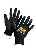 Medium/ 12 Pair Diesel-Grip Black Safety Gloves General Purpose