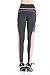 EAST HONG Women's Yoga Leggings Exercise Workout Pants Gym Tights (as1, alpha, m, regular, regular, Gray/Pink)