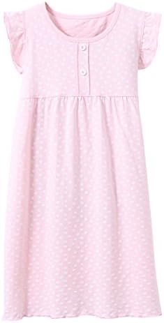 Little Girls Princess Nightgown Cotton Lace Bowknot Sleepwear Nightdress