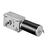 uxcell DC 12V 160RPM Worm Gear Motor 3kg-cm Reversible High Torque Speed Reduce Turbine Electric Gearbox Motor 8mm Shaft