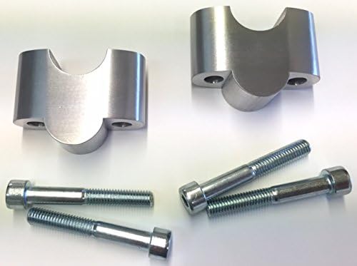 Triumph Bonneville/Thruxton 1 1/4" Handlebar Risers in Brushed Aluminum Finish (Black)