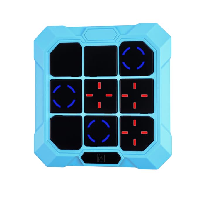 Photo 1 of VDPDO Tic Tac Toe Game, 6-in-1 Electronic Tic Tac Toe with Mute & Rechargeable - Handheld Travel Board Game for Kids Ages 4+, Adults, Family - Educational Learning Toy for Boys Girls?Blue