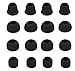 Zotech 8 Pair (16pcs) Replacement Earbud Tips for Beats Powerbeats3 Wireless Stereo Headphones - Small, Medium, Large, and Double Flange (Black)