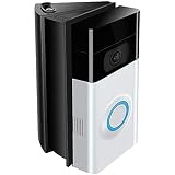 Adjustable Angle Mount Compatible with Ring Video Doorbell 2 / Wi-Fi Enabled Video Doorbell, QIBOX Bracket Corner Kit/Adjustment Adapter/Mounting Plate/Wedge Kit (for Doorbell 1st & 2nd ONLY)