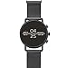 Skagen Connected Falster 2 Stainless Steel Magnetic Mesh Touchscreen Smartwatch, Color: Black (Model: SKT5109), Black Magnetic Mesh