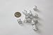 48PC Dreadlocks Beads Aluminum Cuffs Hair Decoration Filigree Tube 10mm (Silver)