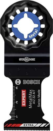 Bosch Accessories 1x Sägeblatt Expert MetalMax AIZ 32 AIT (für Stahl, Edelstahl, Breite 32 mm, Zubehör Multifunktionswerkzeug)