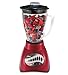 Oster 6844 6-Cup Glass Jar 12-Speed Blender, Metallic Red