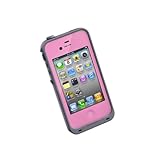 LifeProof FRE iPhone 4/4s Waterproof Case - Retail Packaging - PINK/GREY