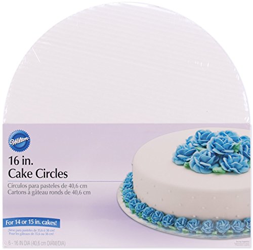 Cake Boards-16 Round White 6/Pkg