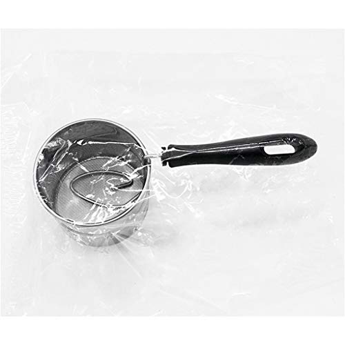 WONdere New Stainless Steel Cup Flour Sifter Baking Stainless Steel Shaker Sieve Cup Mesh Crank Flour Sifter with Measuring Scale Mark for Flour Icing Sugar