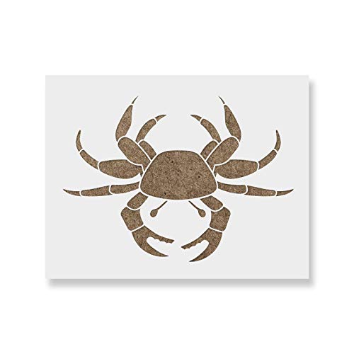 Crab Stencil Template - Reusable Stencil with Multiple Sizes Available